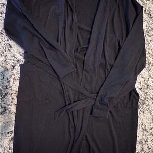 Kids Black Long Sleeve Robe